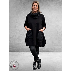 VINCENZO ALLOCCA Tuniek Zwart Opgestikte zakken